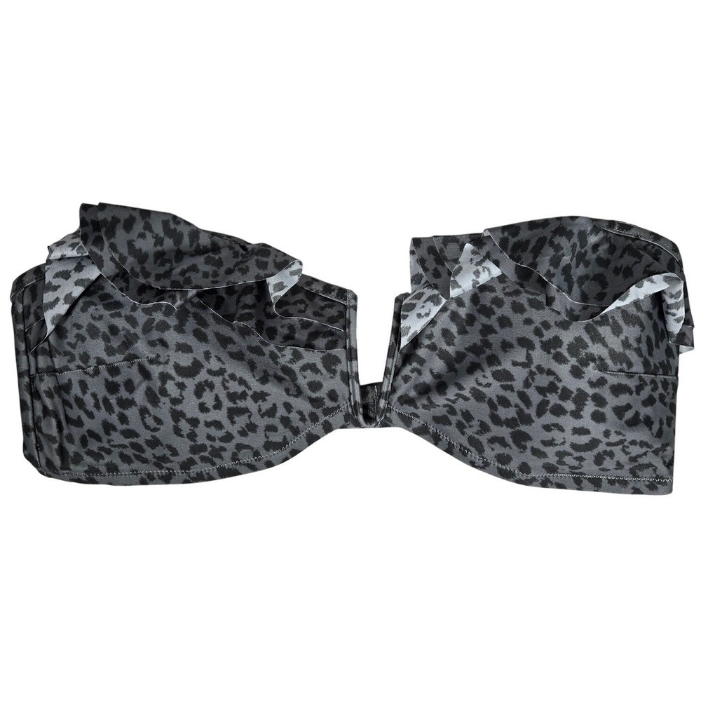 Aerie Animal Print Bandeau Bikini Top XL NWT‎